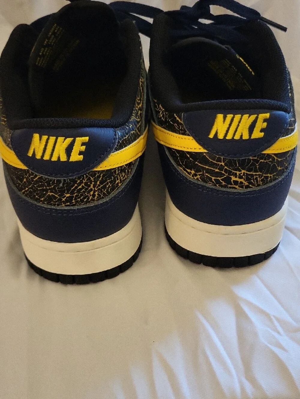 Nike Men's Dunk Low- Navy and Yellow